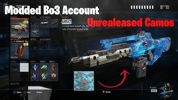 Modded BO3 Accounts *INSANE* UNRELEASED CAMOS! Modded Camos in BO3 *Check Description*