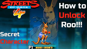 SOR4 How to Unlock Roo from SOR3 - Streets of Rage 4