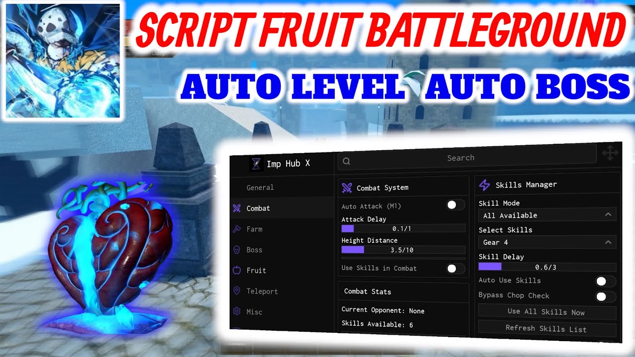 Cách Hack Fruit Battleground Auto Farm Level, Auto Farm Boss, Auto Farm ...