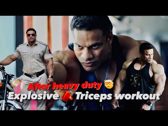 AFTER HEAVY DUTY🤯 | EXPLOSIVE 🧨 TRICEPS WORKOUT 🏋🏻 class=