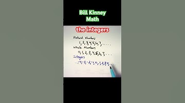 The INTEGERS include NEGATIVES (Additive Inverses Explained)