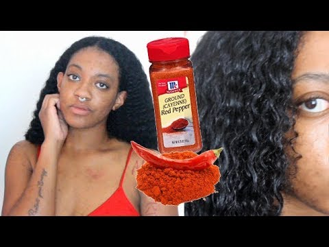 Does this DIY REALLY grow your HAIR?? | CAYENNE PEPPER MASK - YouTube