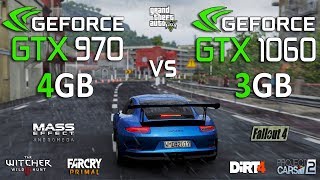 GTX 1060 3GB vs GTX 970 Test in 7 Games - YouTube