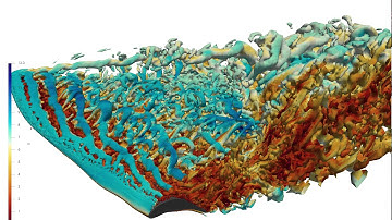 OpenFOAM CFD - Pidgeon wing at 30 deg AoA