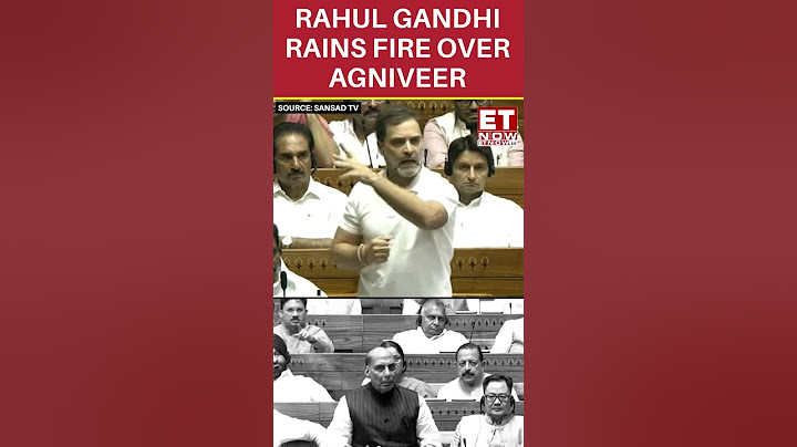 Congress Leader Rahul Gandhi Rains Fire Over Agniveer Scheme | #etnow #rahulgandhispeech #shorts