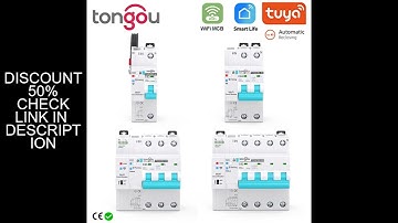TUYA MCB WIFI Metering Circuit Breaker Smart Life Timer Remote Control Automatic Wireless Interrupto
