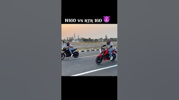 N160 vs RTR 160 drag race 😈#shorts #ytshorts #riders