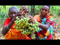 Mahuya wine fruit cooking process | How tribe grandmothers cooking mahuya fruit and eating with rice