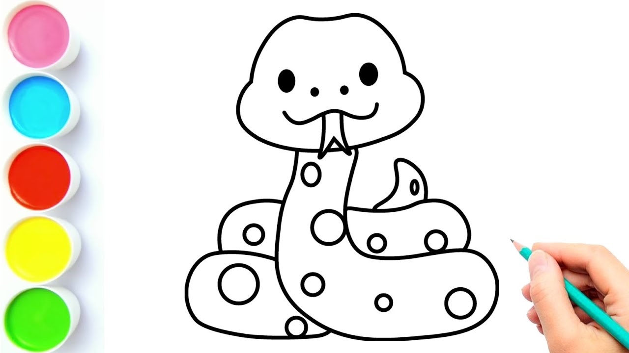 Smart Snake Drawing Easy Snake Drawing | How to Draw Snake | Snake Drawing | Draw Smart ...