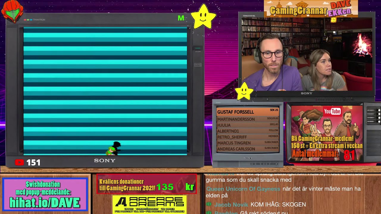 GamingGrannar Livestream 19:30! I kväll fortsätter äventyret med Zelda 2!