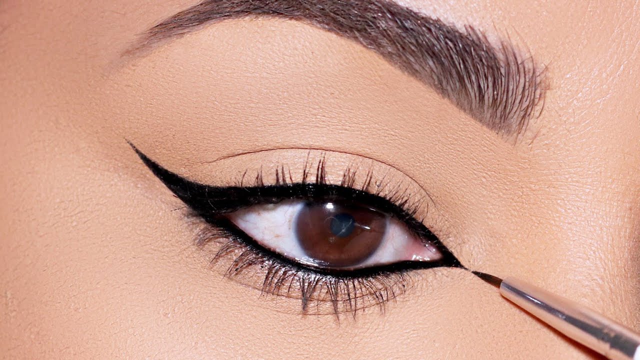 Try This Technique To Apply Perfectly Thin Eyeliner You Ll Love It Youtube