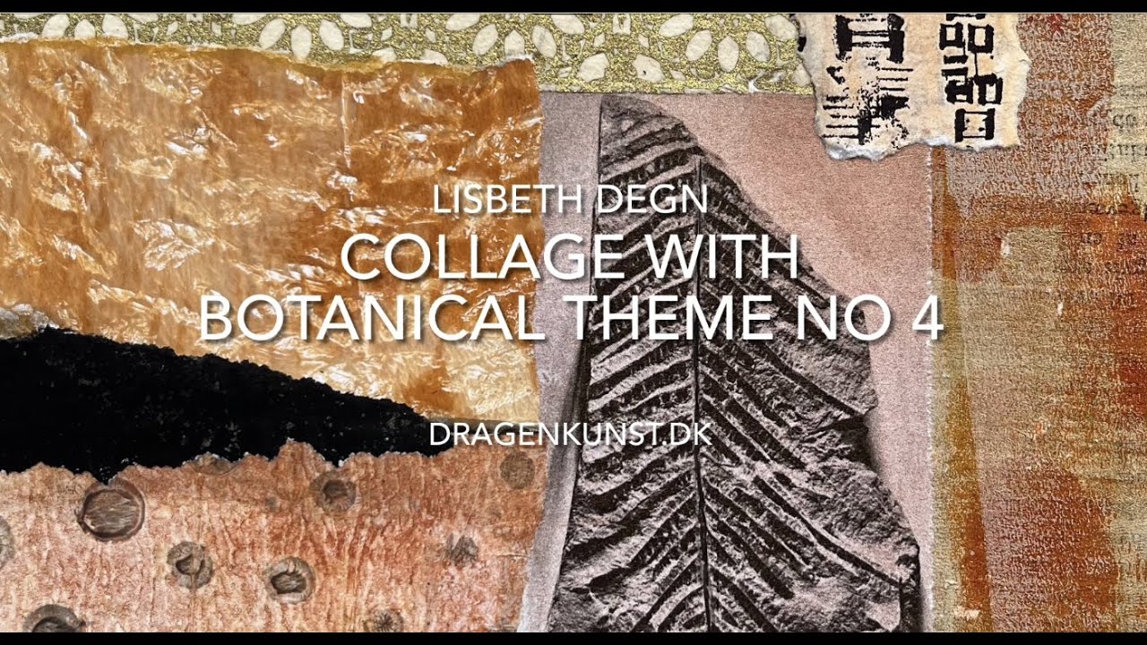 Collage with botanical theme No 4