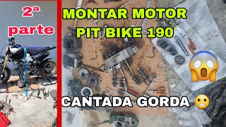 2 Montar Motor PIT BIKE 190 y SALE TODO MAL😓 Test a fuego🚀🔥💥