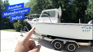 Parker Boats - Crooked Pilot House Boat Another Manufacture Defect