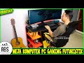 MEMBUAT MEJA KOMPUTER PC GAMING FUTURISTIK MOTIF KALA CARBON KERTASIVE DENGAN LED STRIP