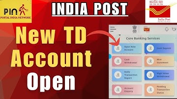 IMA2.0 में Branch Post Office में नया TD खाता खोलने का तरीका |India Post TD Account Opening in Hindi