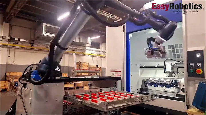 Automatic Machine Tending with a robotic feeding system ProFeeder X XL of a Brother Speedo R650X2