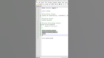 How to Add an Image to the Canvas in Python Tkinter #tkinter #coding #pythongui #programming