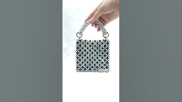 Lustra No.3 Túi Xách Đan Hạt Ánh Pha Lê, Thiết Kế Thủ Công Cao Cấp ,Dự Tiệc Sang Trọng