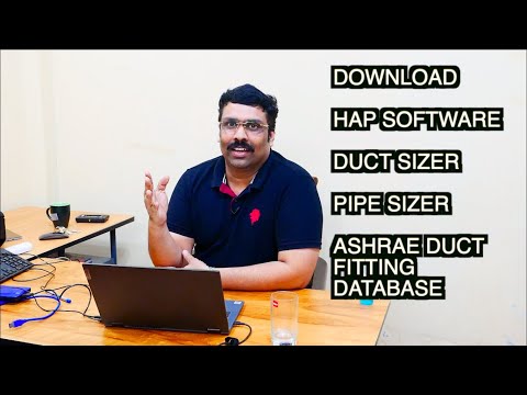 Important softwares Download for MEP section HAP, Duct sizer,Pipe sizer,ASHRAE DATABASE