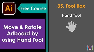 Hand Tool Illustrator | How to use Rotate View Tool | Adobe Illustrator tutorials (Hindi - हिंदी)