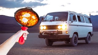 Solo Overnight Camp And Cook In the Oregon Desert - Van Life
