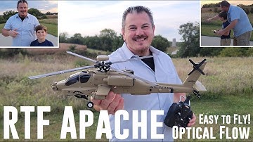 Yu Xiang | Wolfbush - F11-N - Apache - RTF Optical Flow Heli - Unbox & Maiden Flights