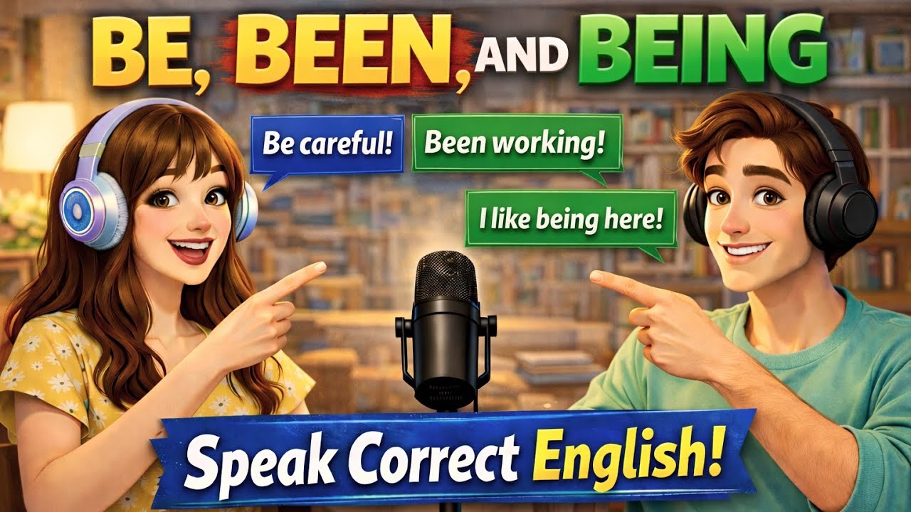 Learn How to Use BE, BEEN & BEING in English | English Go Easy Podcast A1–B2