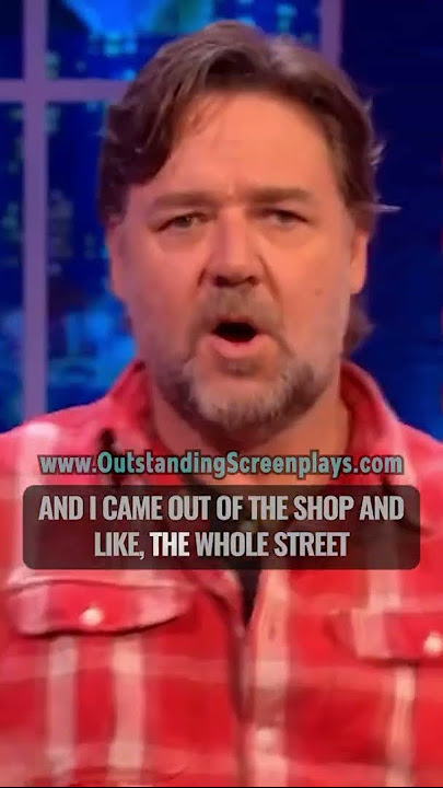 Russell Crowe realizes he is popular in Rome as Gladiator