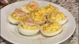 Shrimp Deviled Eggs 🥚 🍤