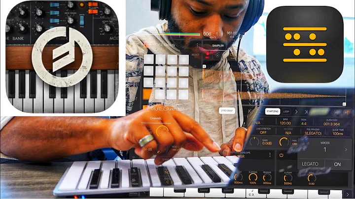BrandonRico Making a Beat on the iPad using Moog Minimoog Model D in BeatMaker 3