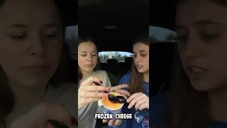 Sisters try the VIRAL Kraft Mac and cheese ICE CREAM!! Trash or gas? #tastetest #viral  #foodie