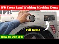 Ifb front load washing machine demo  how to use ifb front load washing machine  how to use ifb