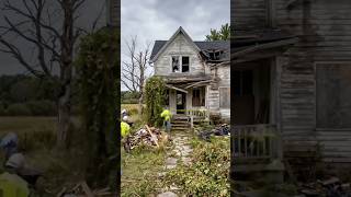 Abandoned House Restoration Timelapse#Restoration #Renovation #AbandonedHouse  #RusticHome #viral