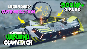 LAMBORGHINI COUNTACH LEGENDARY CUSTOMIZATION!!! (STARTER CAR) - NFS UNBOUND (4K PC GAMEPLAY)