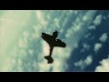 Воздушный бой в цвете кинокадров фотопулеметов истребителей Второй мировой.