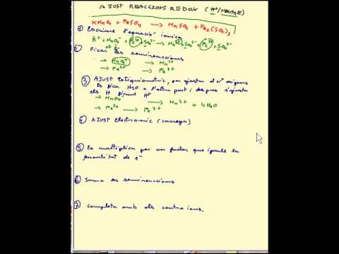 Vídeo: Com Compondre Una Reacció Redox