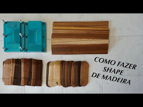 Como fazer um SHAPE de MADEIRA (Passo a passo) - Fingerboard / Skate de dedo
