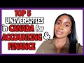 TOP 5 Universities in Canada 🇨🇦 to study Accounting and Finance as an International Student