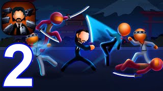 JohnMan - Gameplay Walkthrough Part 2 Stickman John Fighter (iOS, Android) screenshot 4