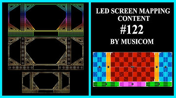 299. Led Screen Design 122 | 5 Variants | Led Mapping | By Musicom @vjavesh