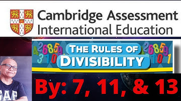 Divisibility by 7, 11, 13.