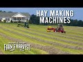 How farmers use machines to make hay  maryland farm  harvest