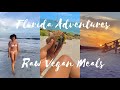 Travel Vlog to Florida + What I Ate on Vacation (Raw Vegan Meals + Restaurants) 🌱🌞🌈