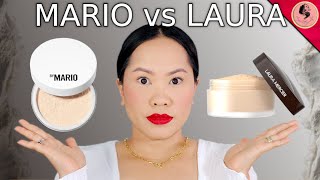 THIS ACTUALLY SHOCKED ME! MAKEUP byMARIO, SOFT BLUR POWDER vs LAURA MERCIER, TRANSLUCENT POWDER screenshot 5