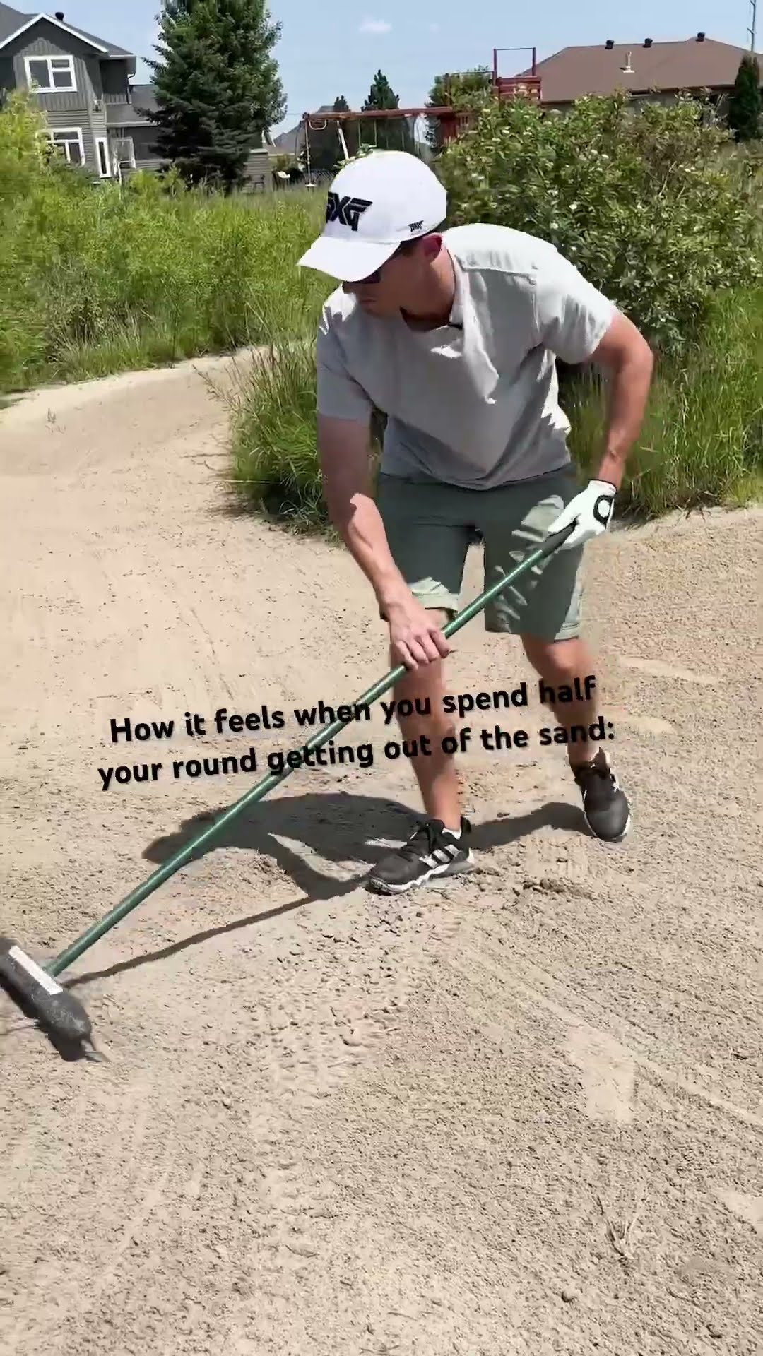 How it feels when you spend half your round getting out of the sand: