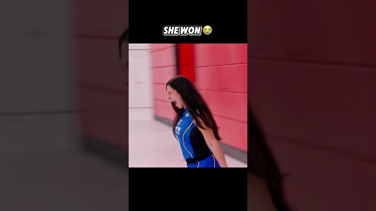 She won… then immediately fell 😭 