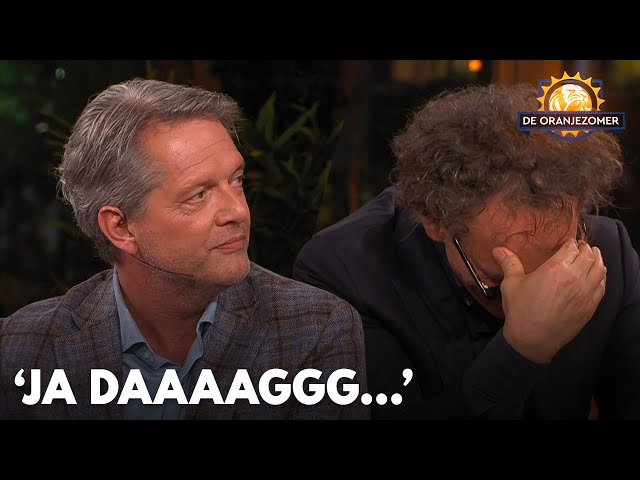 Ben van der Burg slaat handen voor gezicht na opmerking Guido den Aantrekker: ‘Ja daaaaggg...' class=