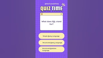 DBMS: What does SQL stand for? #quiz #mindbendingquiz #braingames #triviatricks #quiztime #answer