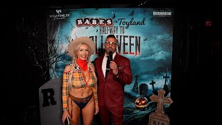 Jordan Jones Interview 2024 Babes in Toyland Charity's Halfway to Halloween Costume Party